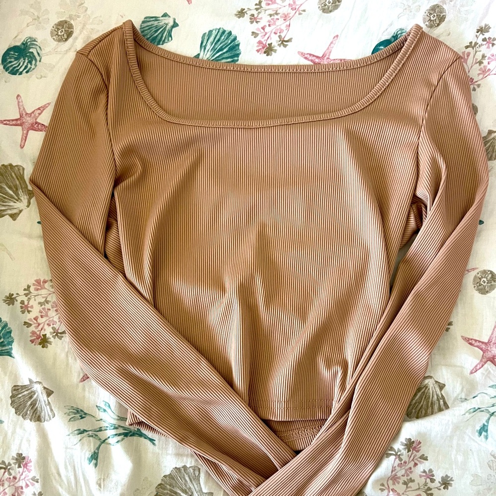 nude beige long sleeve